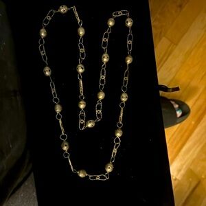 Silver etched necklace